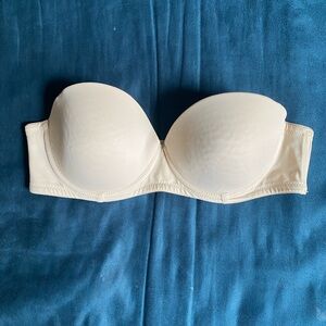 Elegant Cream Strapless Bra